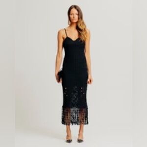 Torn by Ronny Kobo black dress size M nwt